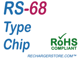 RechargerStore® RS-68 Blank Replacement Chip (Gold)