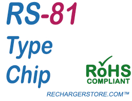 RechargerStore® RS-81 Blank Replacement Chip (Gold)