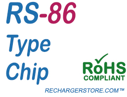 RechargerStore® RS-86 Blank Replacement Chip (Silver)